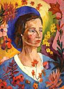 Lentulov, Aristarkh Unknown Lady in Blue oil